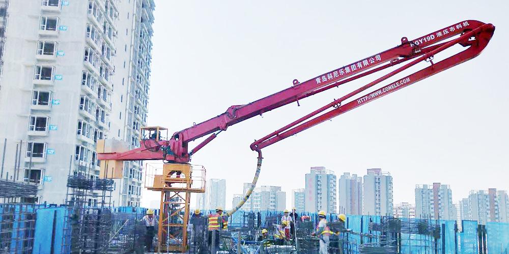 科尼樂(lè ) 電梯井內液壓式布料機